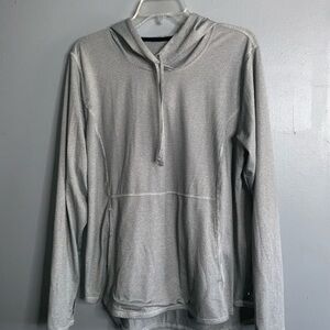 RBX Women’s Green & White Stripe Hoodie With Thumb Holes XL